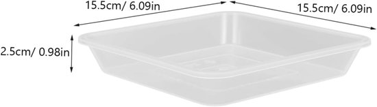 10 Plastic Plant Saucer Tray Transparante Plant Pot Onderzetter voor Bonsai Bloempotten Vervormingsbestendig Duurzaam voor Vloerbescherming Interieurdecoratie — afbeelding 2