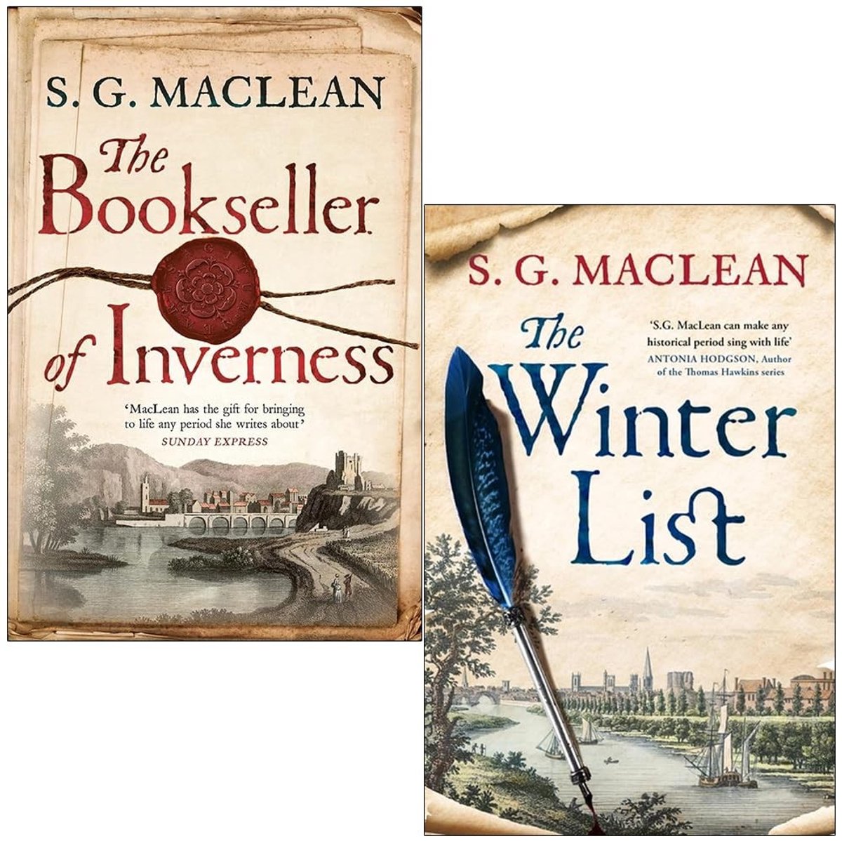 Twee Boeken Set van Historische Thrillers