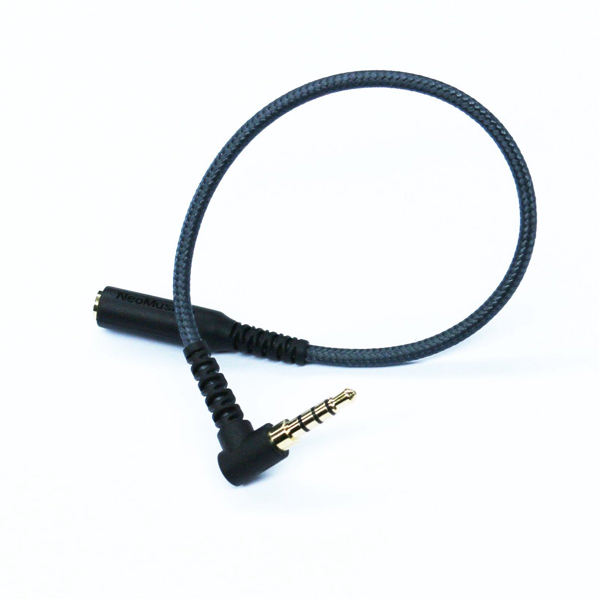ABLET 3,5 mm Hoofdtelefoonverlengkabel, TRRS Audiostereokabel met Rechtshoekige 4-polige 1/8 inch Connector naar - ShopVlot