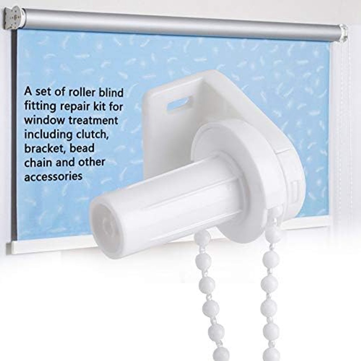 17mm Rolgordijn Schaduw Koppeling Beugel Zijkatrol Ketting Reparatie Montage Kit Venster Behandelingen voor Venster Behandelingen Ketting En Kind Veiligheid Clip