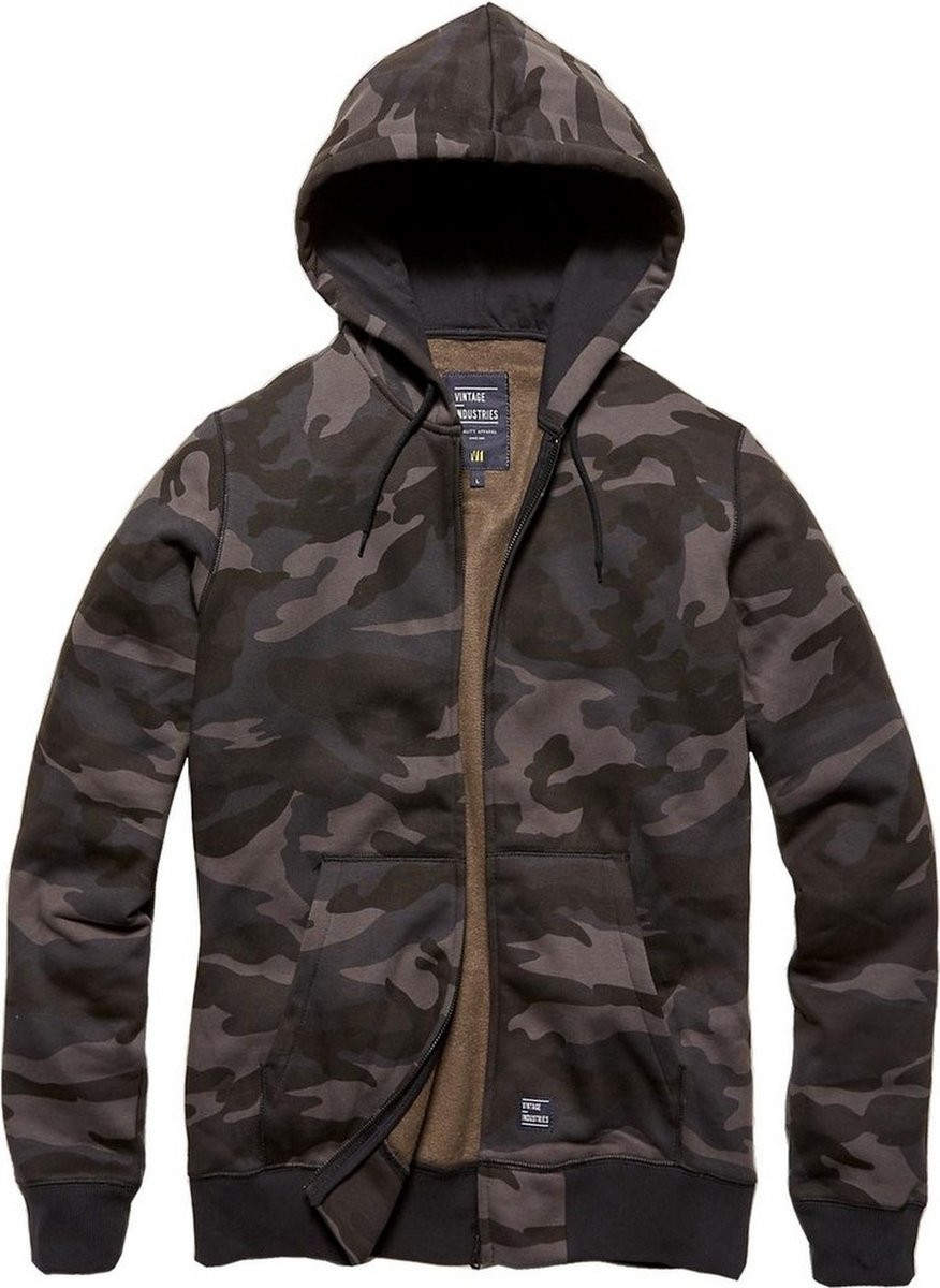 Vintage Industries Redstone hooded sweater Dark Camo