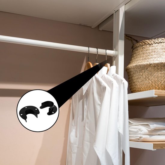 Ronde buishouder voor 32mm stangen - Set van 2, ideaal voor bevestiging en ondersteuning — afbeelding 4