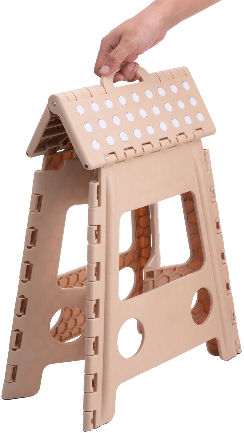 Opstapje inklapbaar - tot 150 kg - beige — afbeelding 5