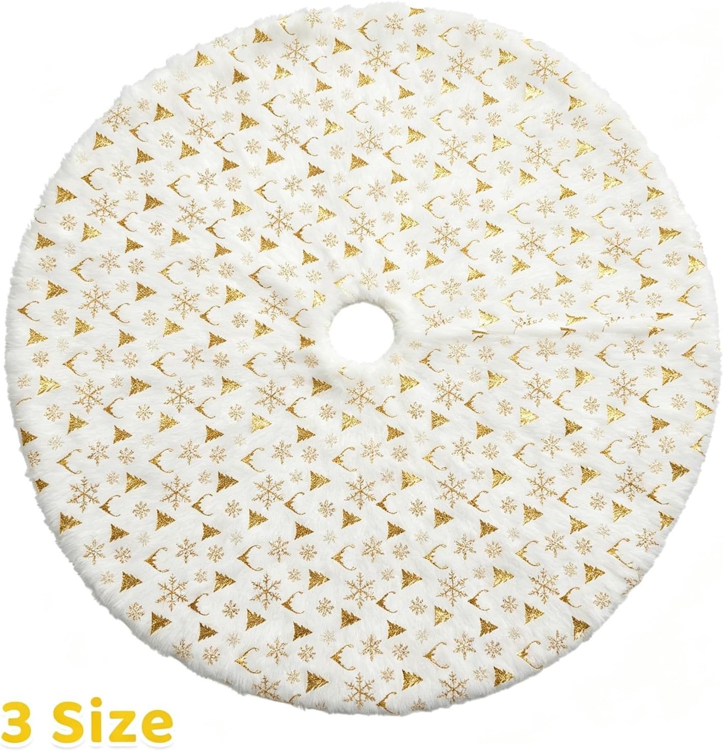 Luxe Rode Kerstboomrok van Fluweel met Gouden Ster - Beschermende Mat voor Kerstboomdecoraties en Feestelijke Versiering