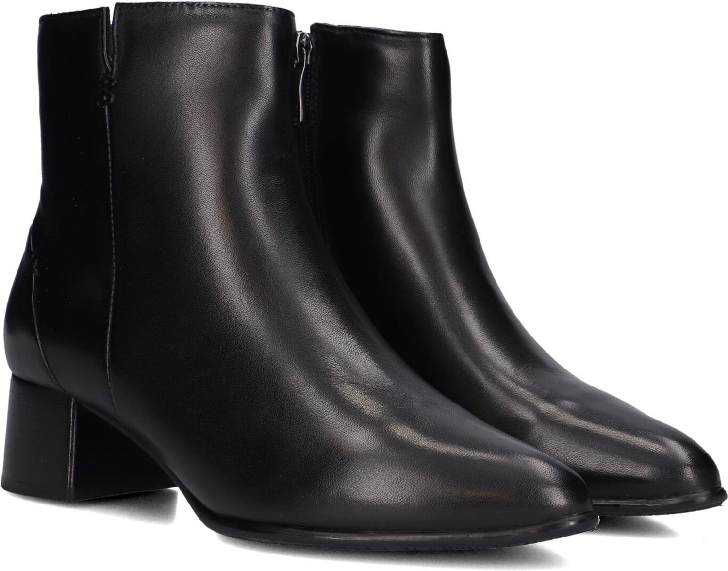 EVERYBODY Ludina Enkellaarsjes - Enkelboots met rits - Dames - Zwart - Maat 35