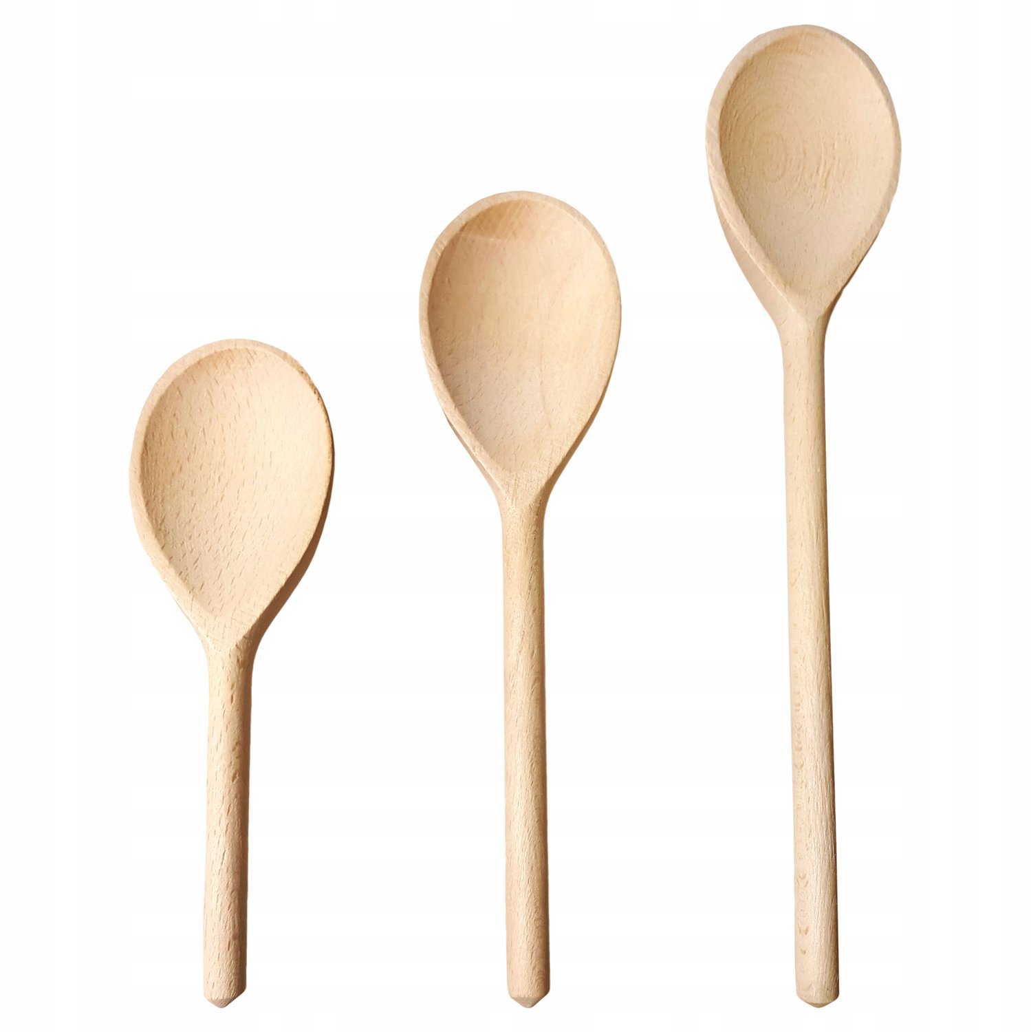 Houten Keukenlepel Set - 3 Stuks - 20-30cm