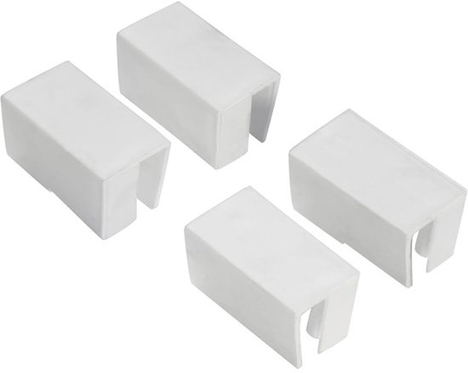 Reserve kunststof kappen - Voor horrenframe - Set van 4 - Wit