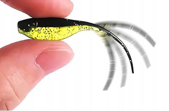 Merkloos Spinvis Lokaas Set: 65 Stuks, 5cm, 5 Kleuren, Drop Shot — afbeelding 5