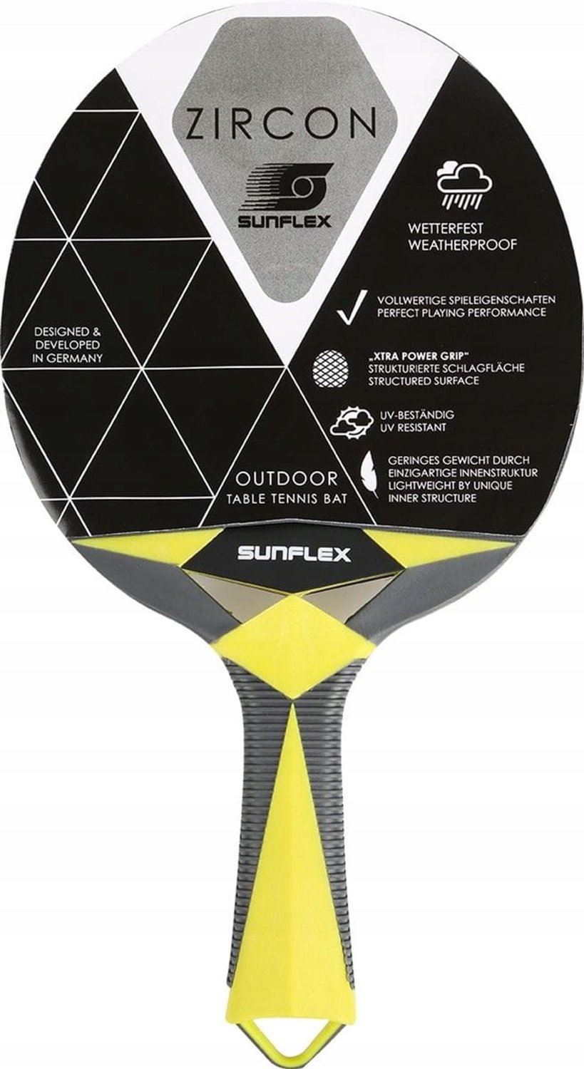 SUNFLEX Zircon Outdoor Tafeltennisbatje - Weerbestendig & Grip