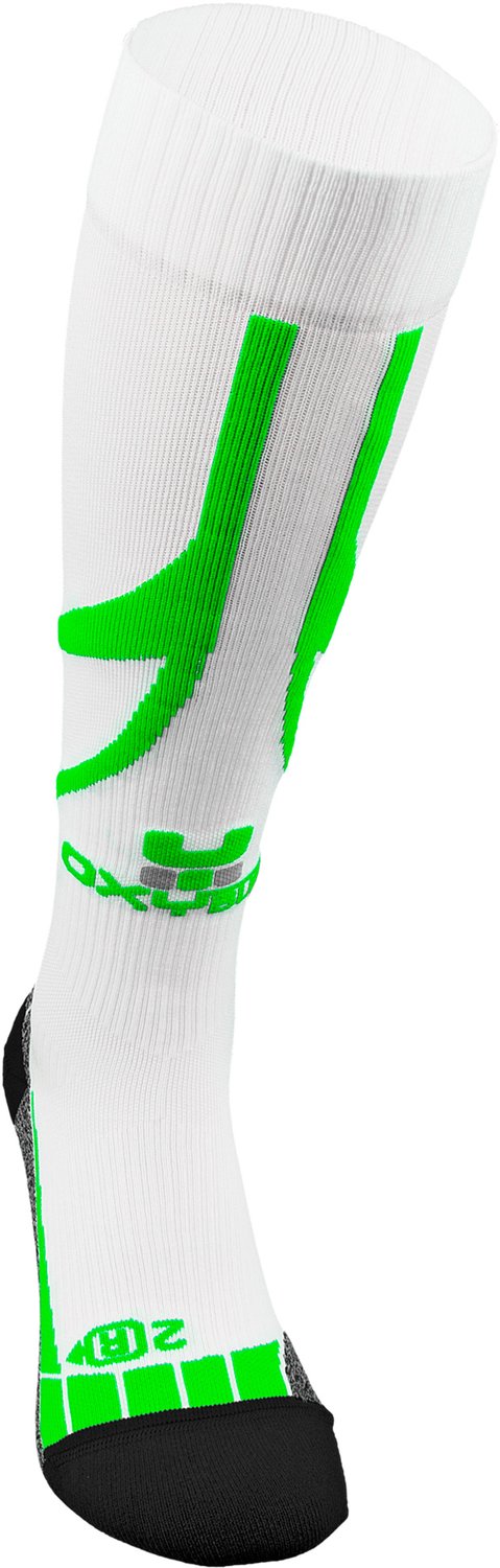 Oxyburn Trail-Run Compressie Hardloopsokken Groen