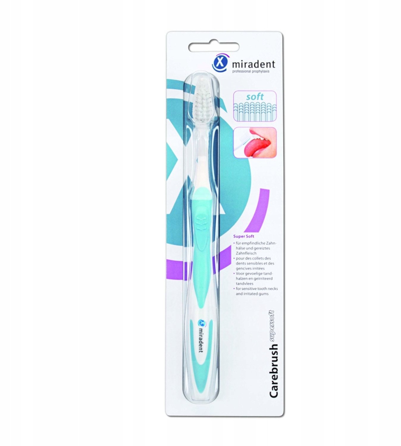 MIRADENT Brush CARE zachte tandenborstel voor dagelijks gebruik