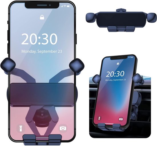 Telefoonhouder voor auto, zwaartekracht, telefoonhouder voor auto, universele houder voor smartphone, Geschikt voor 360° rotatie, voor telefoon 12/12 Pro, Samsung (4,7 inch - 6,8 inch)