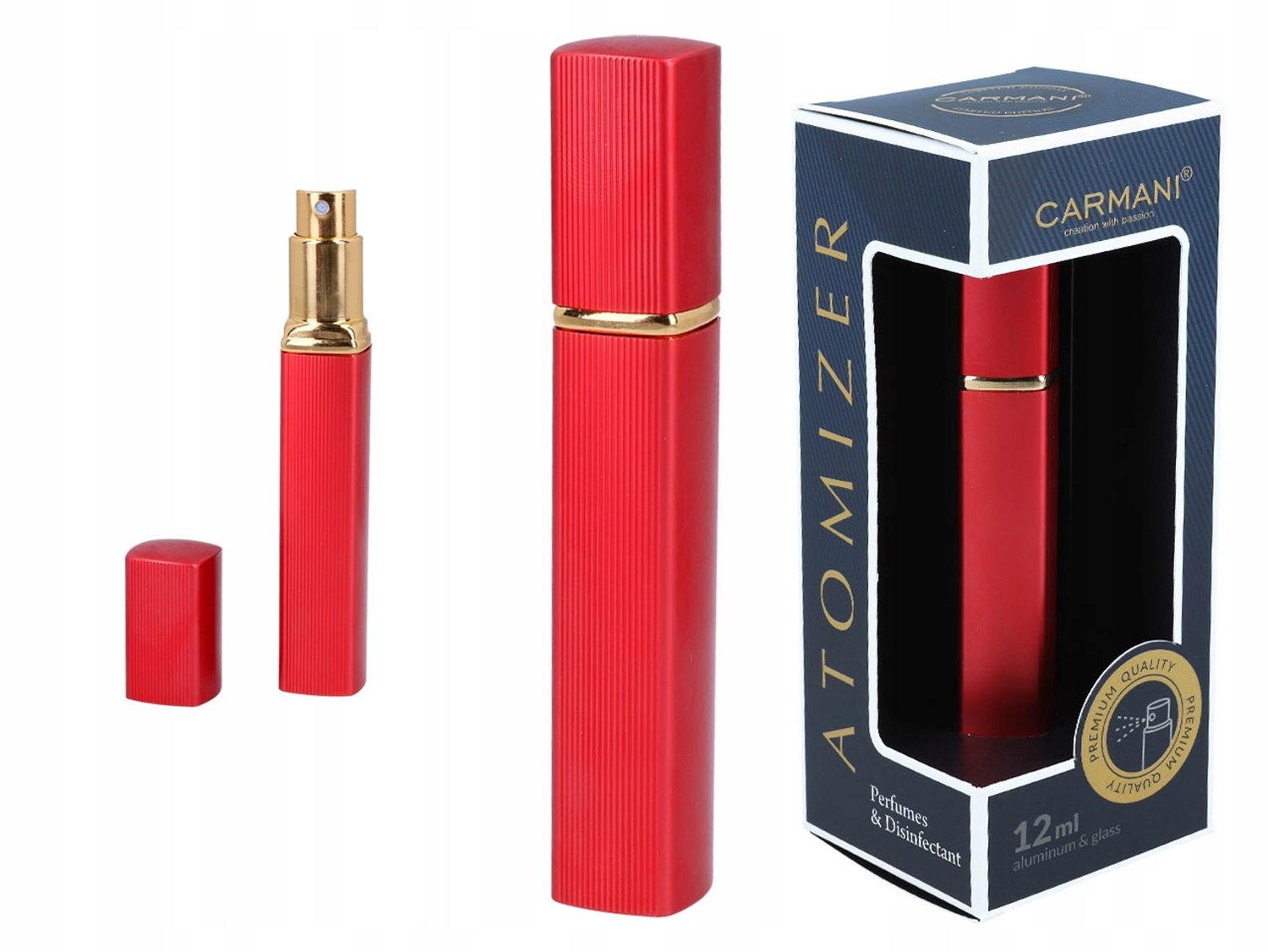Merkloos Rode Parfum Atomizer Flesje 10ml voor Vloeistoffen