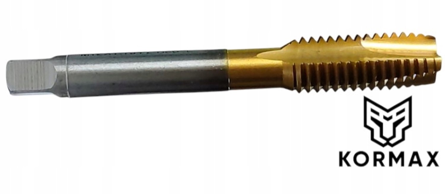 Kormax M8 machinaal tap, HSSE cobalt TiN, voor RVS