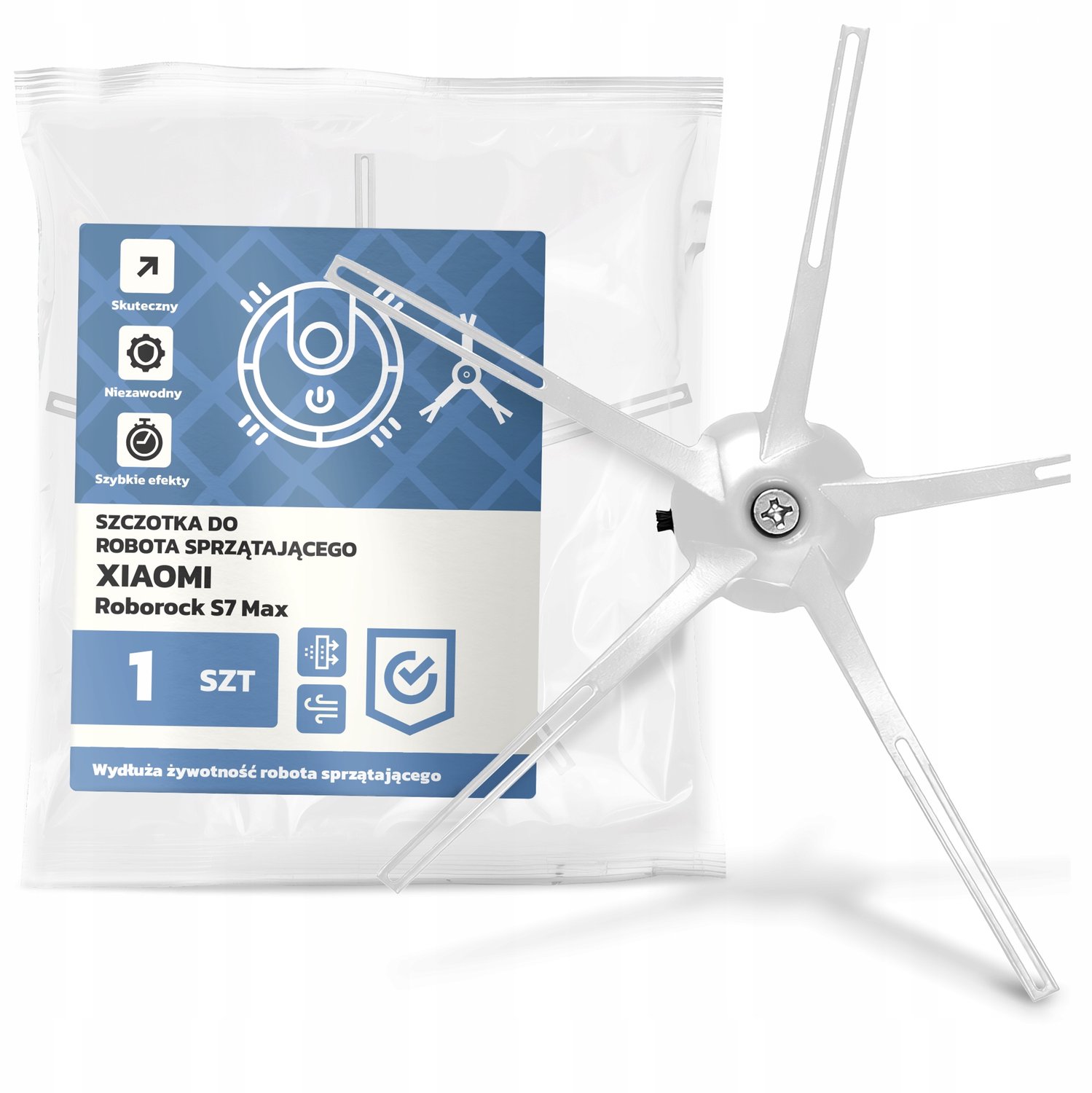 Zijborstel voor Xiaomi Roborock S7 Max - Efficiënte Reiniging