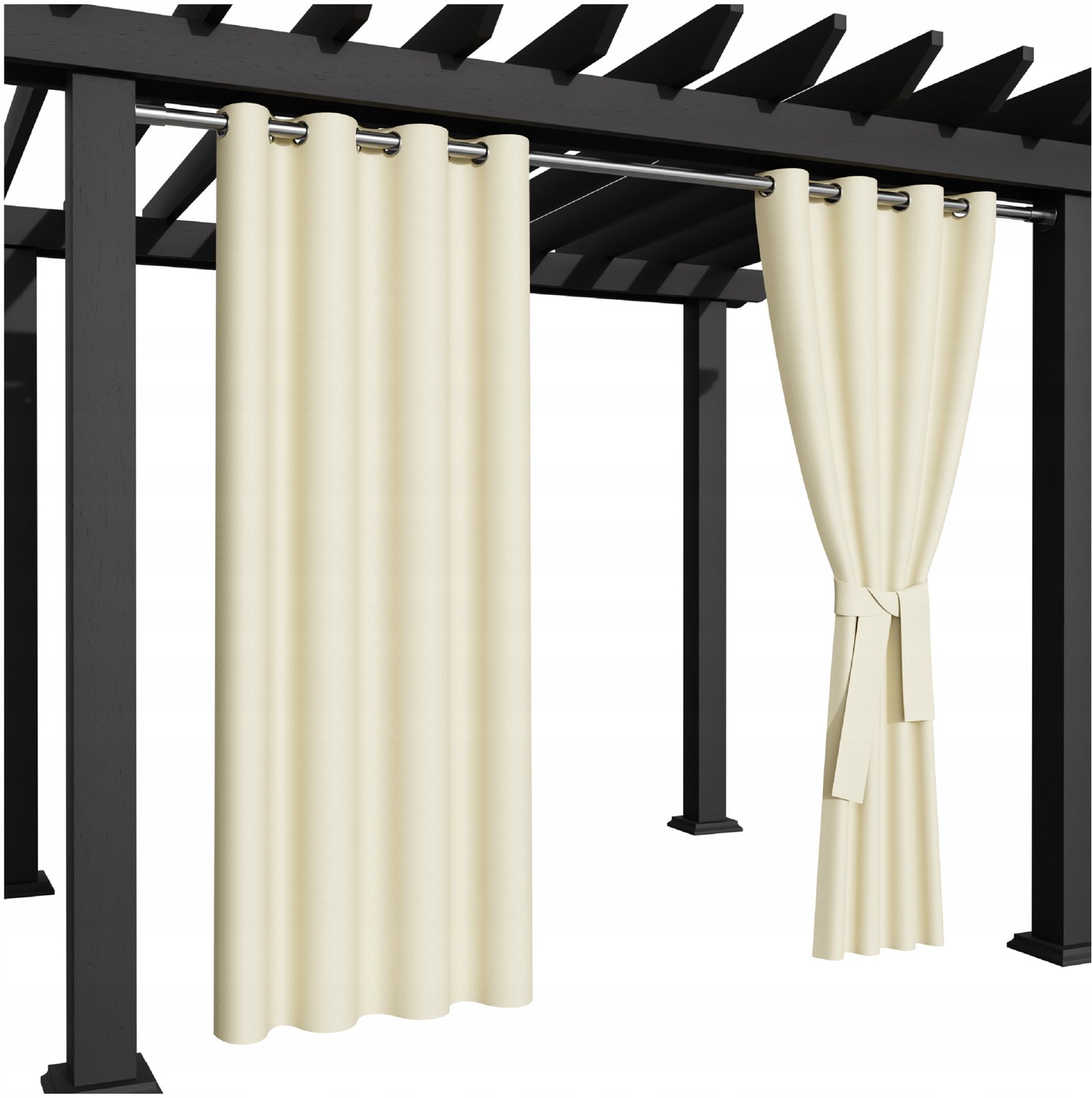 Waterdicht Terrasgordijn 155x230 cm - Gordijn voor Pergola & Tuinhuis