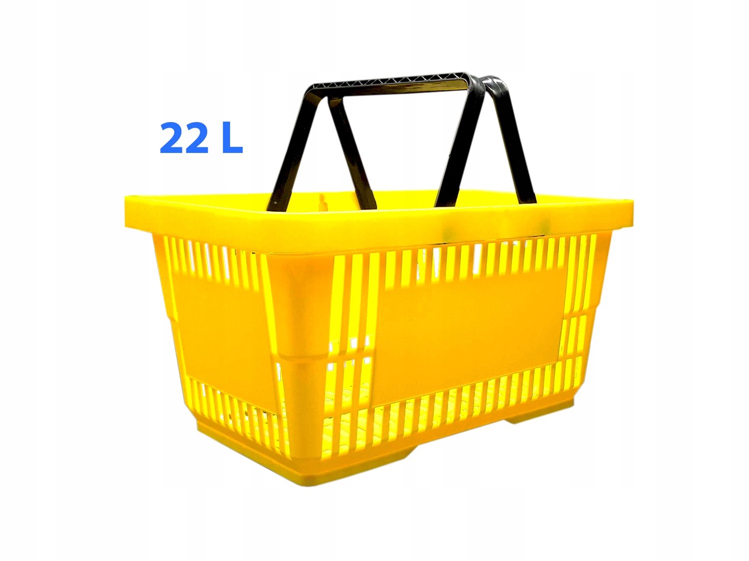 Gele Winkelmand 22L Plastic - Duurzaam en Praktisch