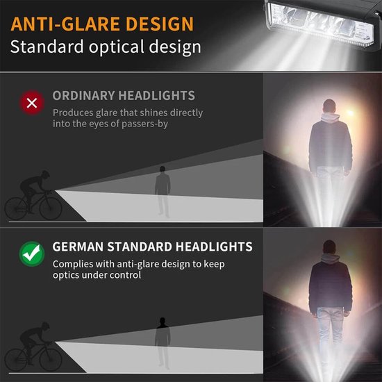 Waterdichte, zeer heldere LED-fietslamp – oplaadbare koplamp via USB — afbeelding 4