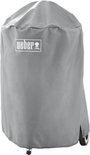 Weber barbecuehoes in grijs, met logo. Bedekt de gehele barbecue.