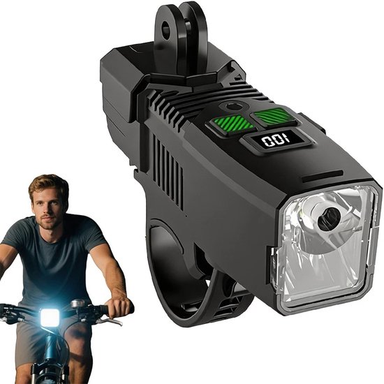 USB Rechargeable Super Bright Bicycle Front Headlight LED Bike Light Waterproof — afbeelding 5
