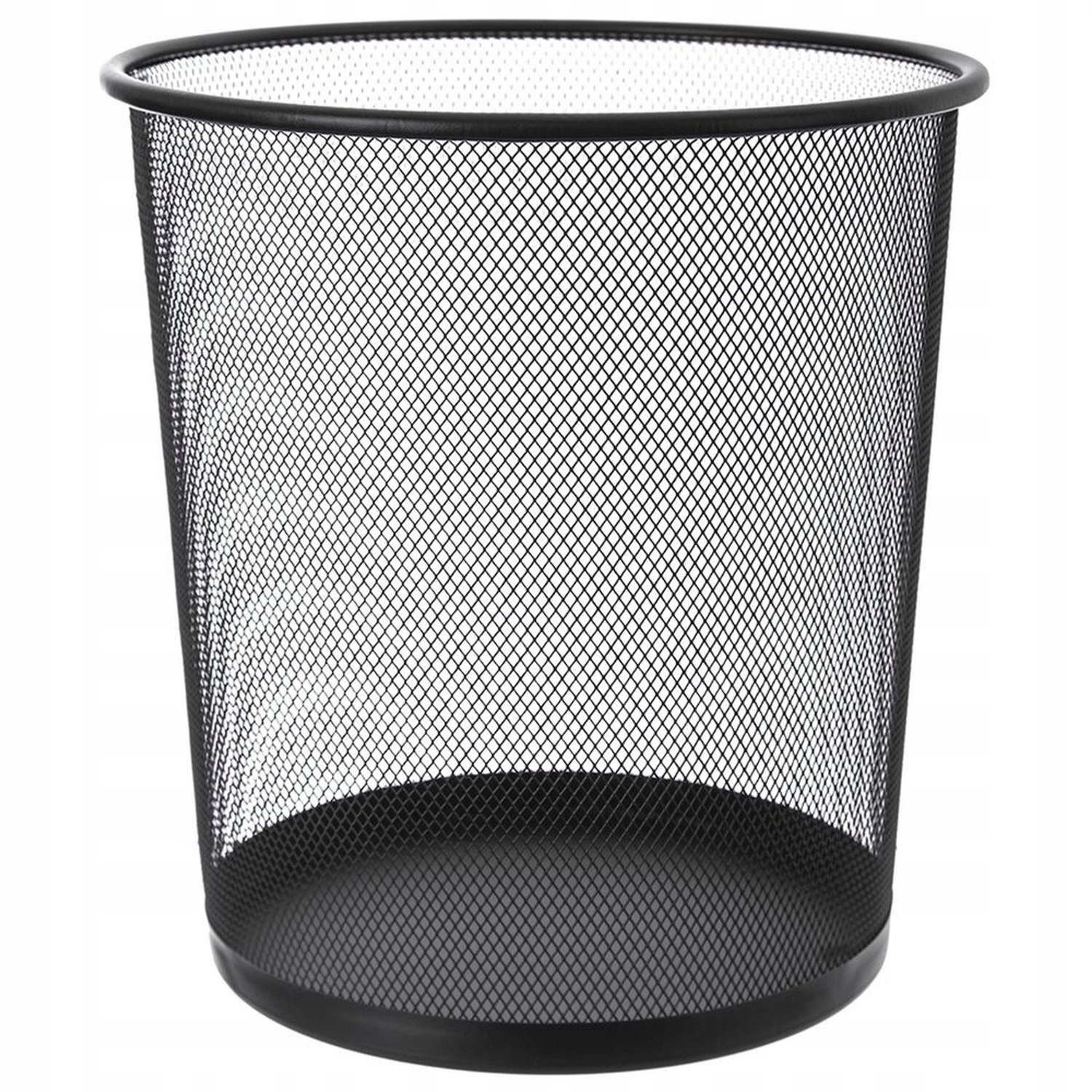 Merkloos Metalen Afvalbak - Rond, Zwart, 6L