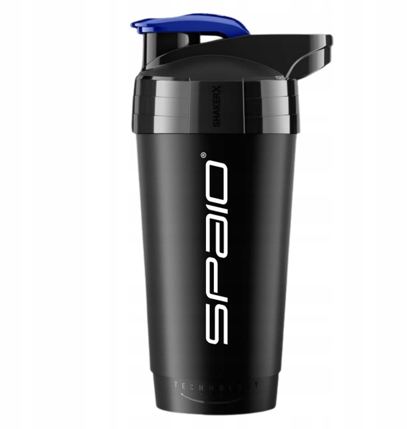 Merkloze Proteïne Shaker 700 ml - Zwart/Blauw