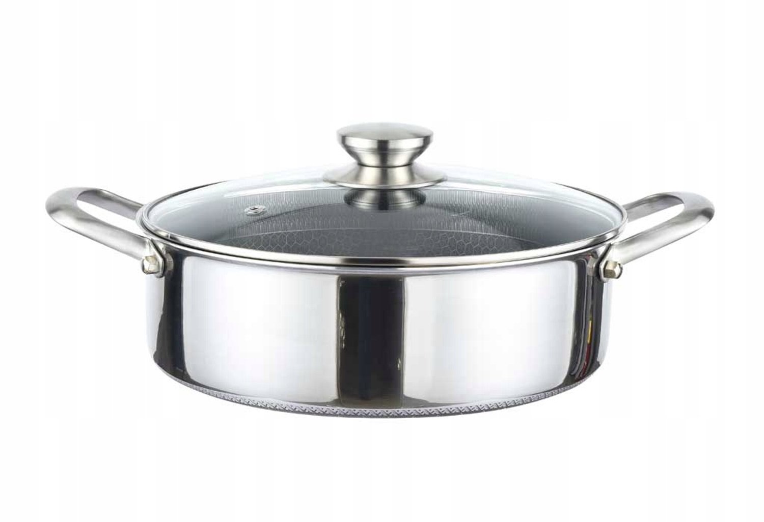Cheffinger Premium Pan met Deksel 28cm 4L - Anti-aanbak & Inductie
