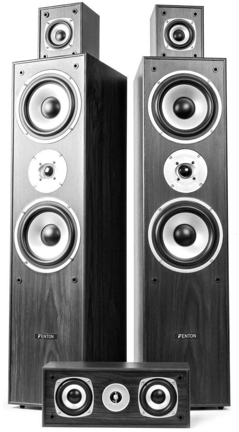 Home Cinema Set 5.0 Surround - 1150 Watt Vermogen - Hout Materiaal - Zwart Kleur - Voor TV En Films — afbeelding 5