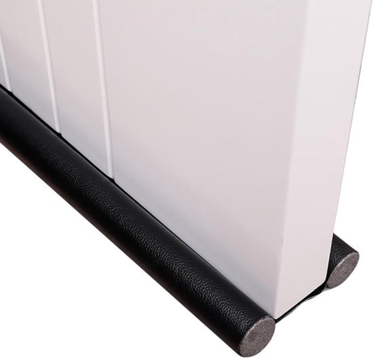 tochtstrip voor de deur - tochtstopper - voor energiebesparing - dubbelzijdig verstelbaar - 96 cm - zwart
