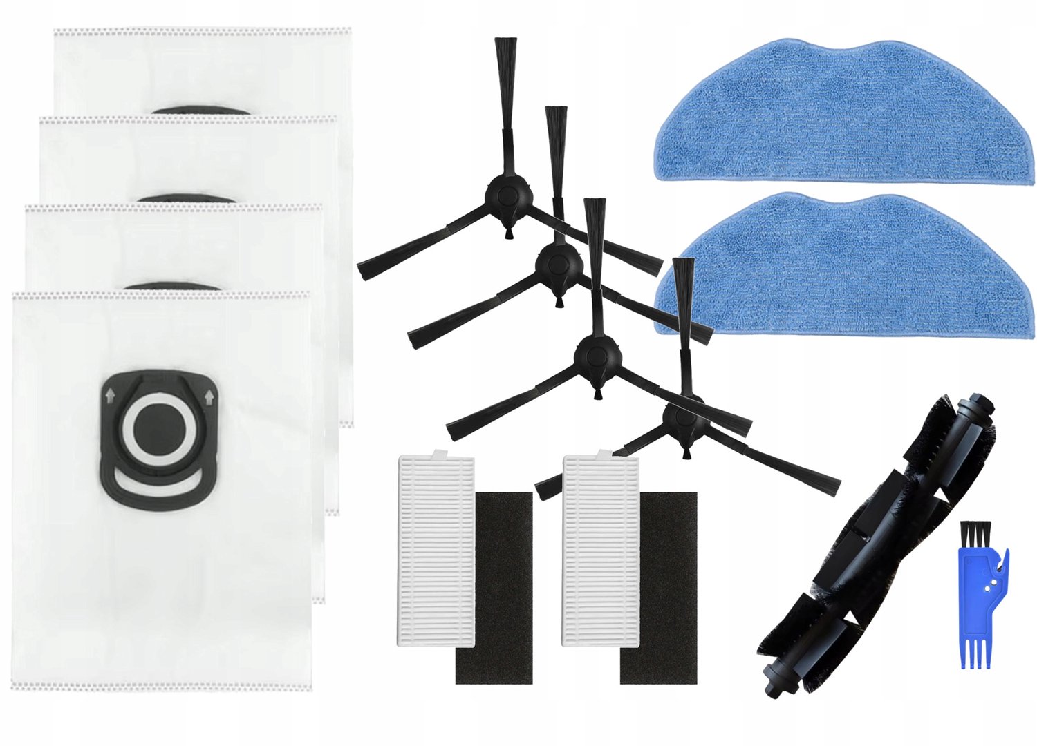 Accessoireset voor Tefal X-Plorer Serie S75: Filters, Borstels, Mops, Zakken
