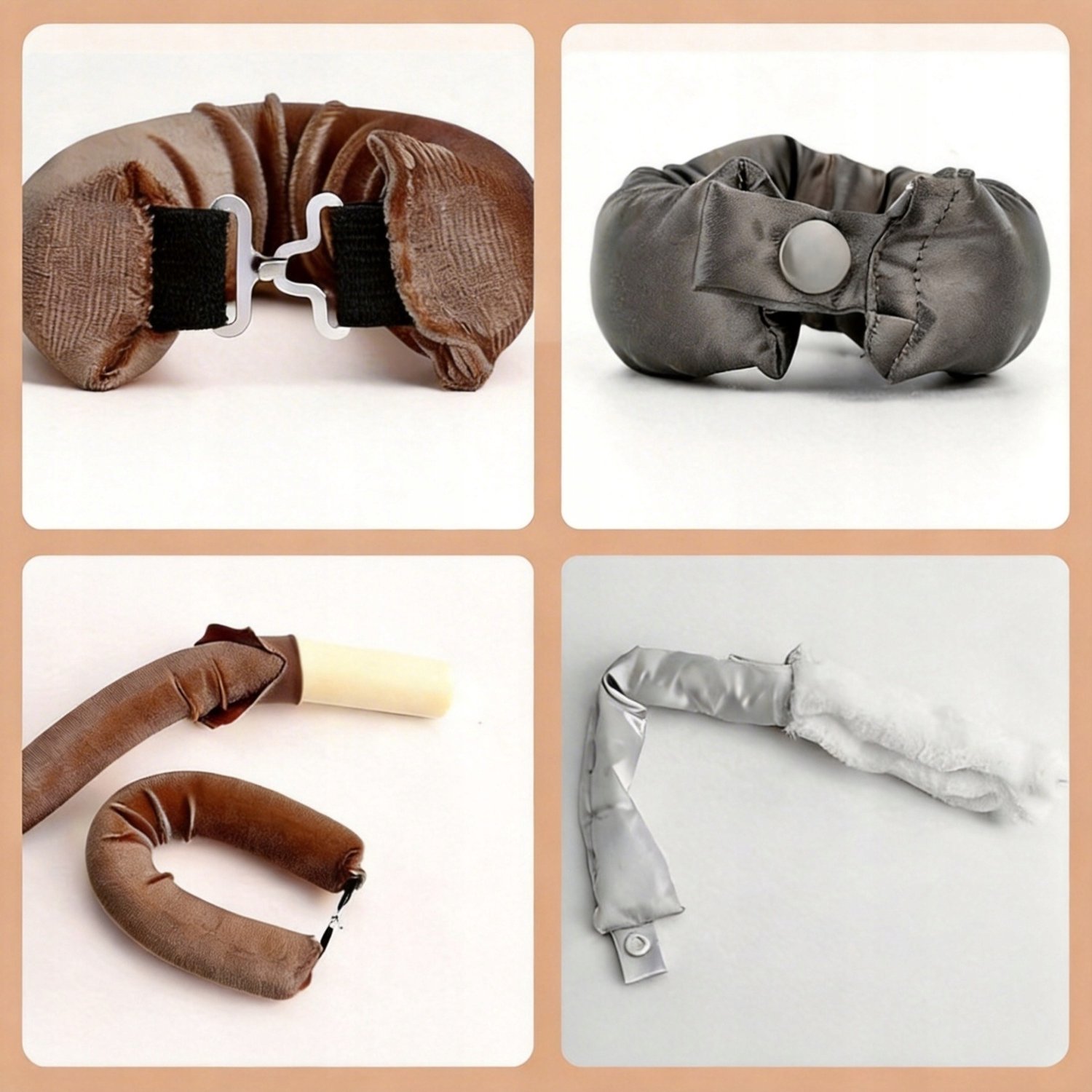 Velours Haarrollers voor Krullen & Volume - 3 Stuks