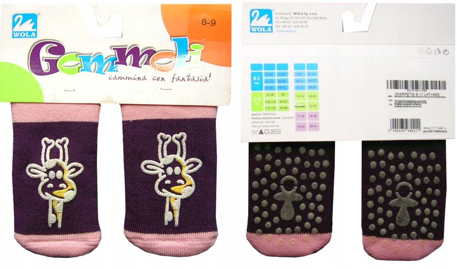 Merkloze Antislip Sokken - Katoen, Fluorescerend, Maat 12/14