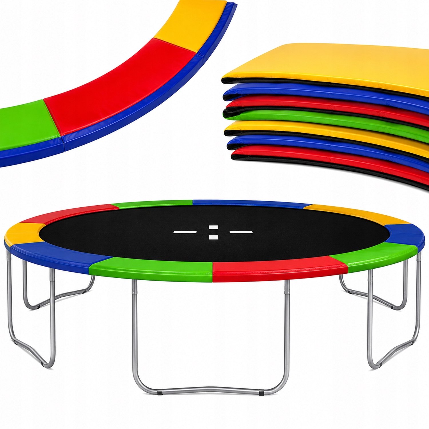 Trampoline Veerslingerhoes 10FT (305-312 cm) - Kleurrijk & Veilig