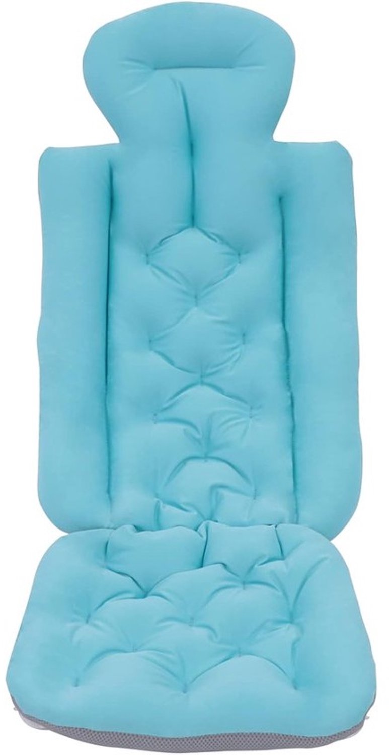 Badkussen - Ontspanningskussen - Comfort voor de badkamer - Volledige lichaamsondersteuning - 113 x 40 cm - Blauw