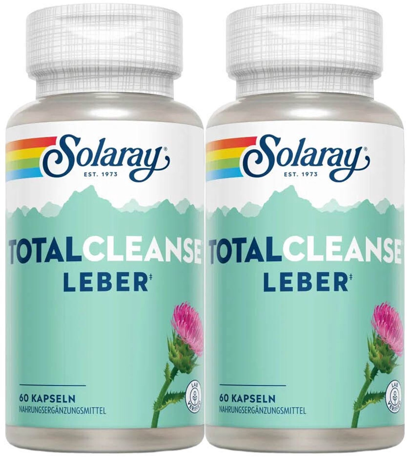 Solaray - Total Cleanser Lever - 2 x 60 capsules - Voordeelverpakking