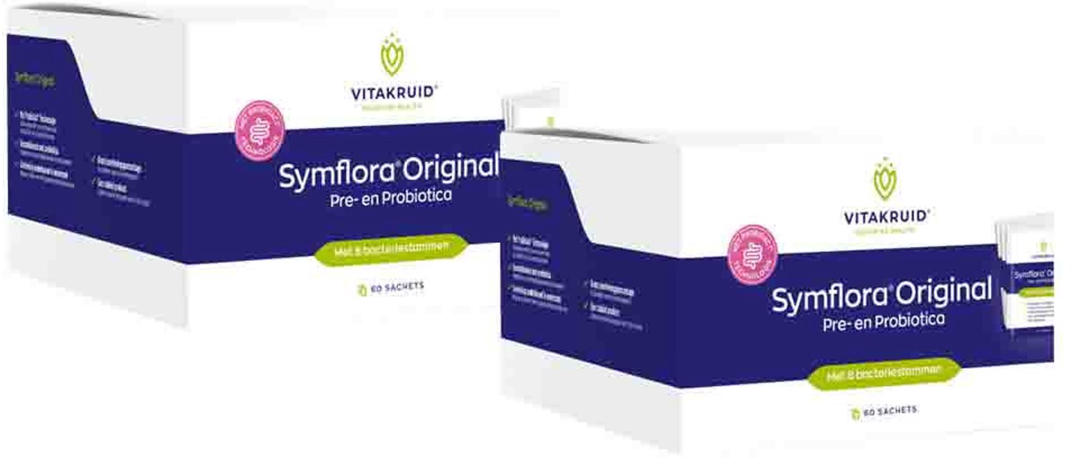 Vitakruid - Symflora Original - 2 x 60 sachets - Voordeelverpakking