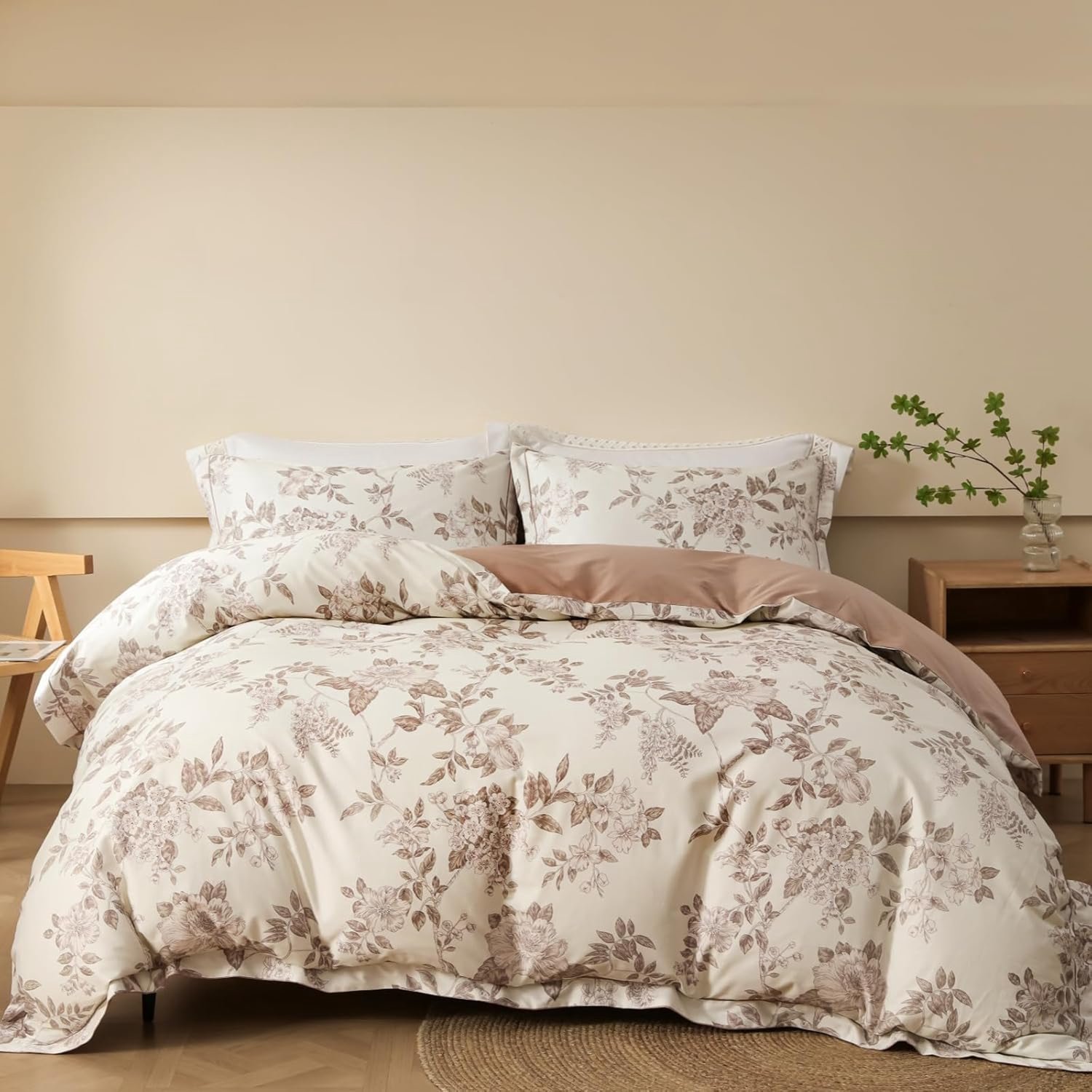 Famanu Bettwäsche Set - Houdt je bed altijd fris en comfortabel - Zacht en ademend materiaal - 3-delig rood