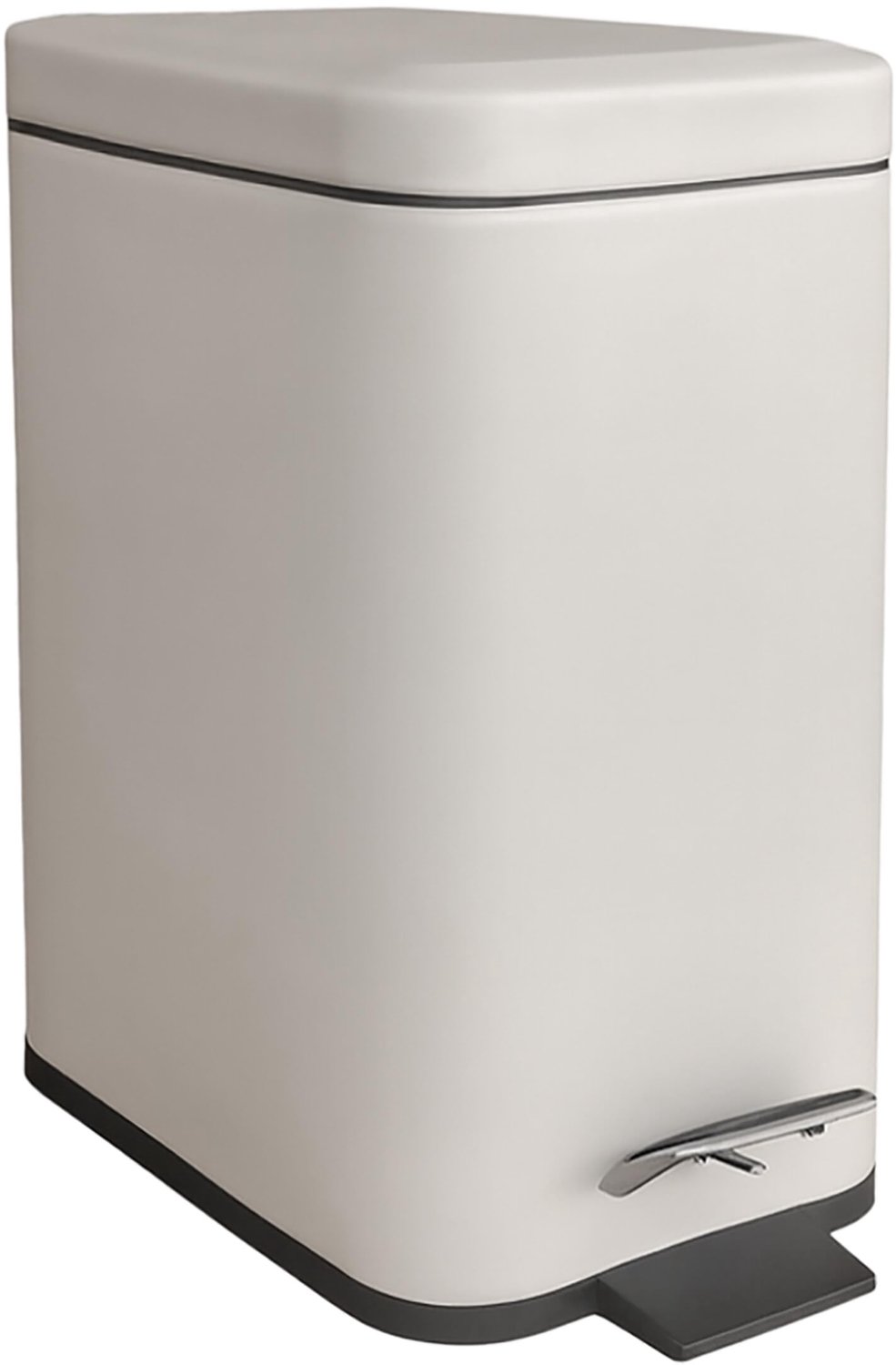Famanu - Badkamer afvalbak 5L - Houdt je badkamer netjes en geurvrij - Met soft-close en uitneembare binnenemmer - Matte beige