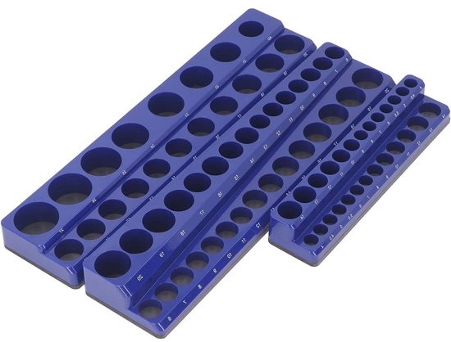 Magnetische Socket Set - Dopsleutelhouders - Gereedschap organiseren - Sterke rubberen basis - 75 Sockets - Zwart
