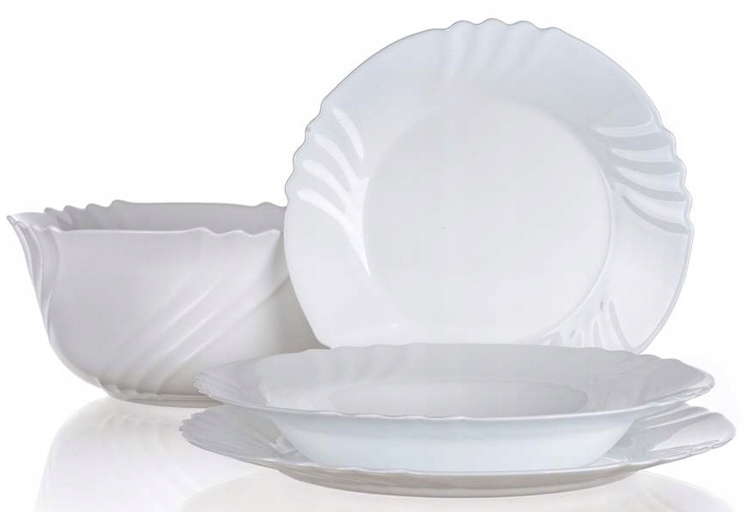 Bormioli Rocco Ebro Servies Set 19 Delig Wit voor 6 Personen
