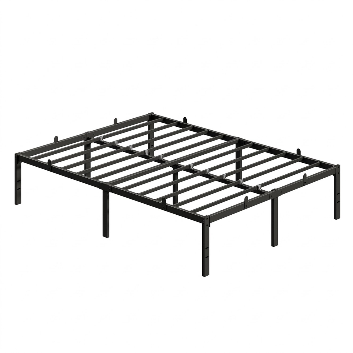 Tweepersoons bedframe met opbergruimte – 140 x 190 cm – zwart