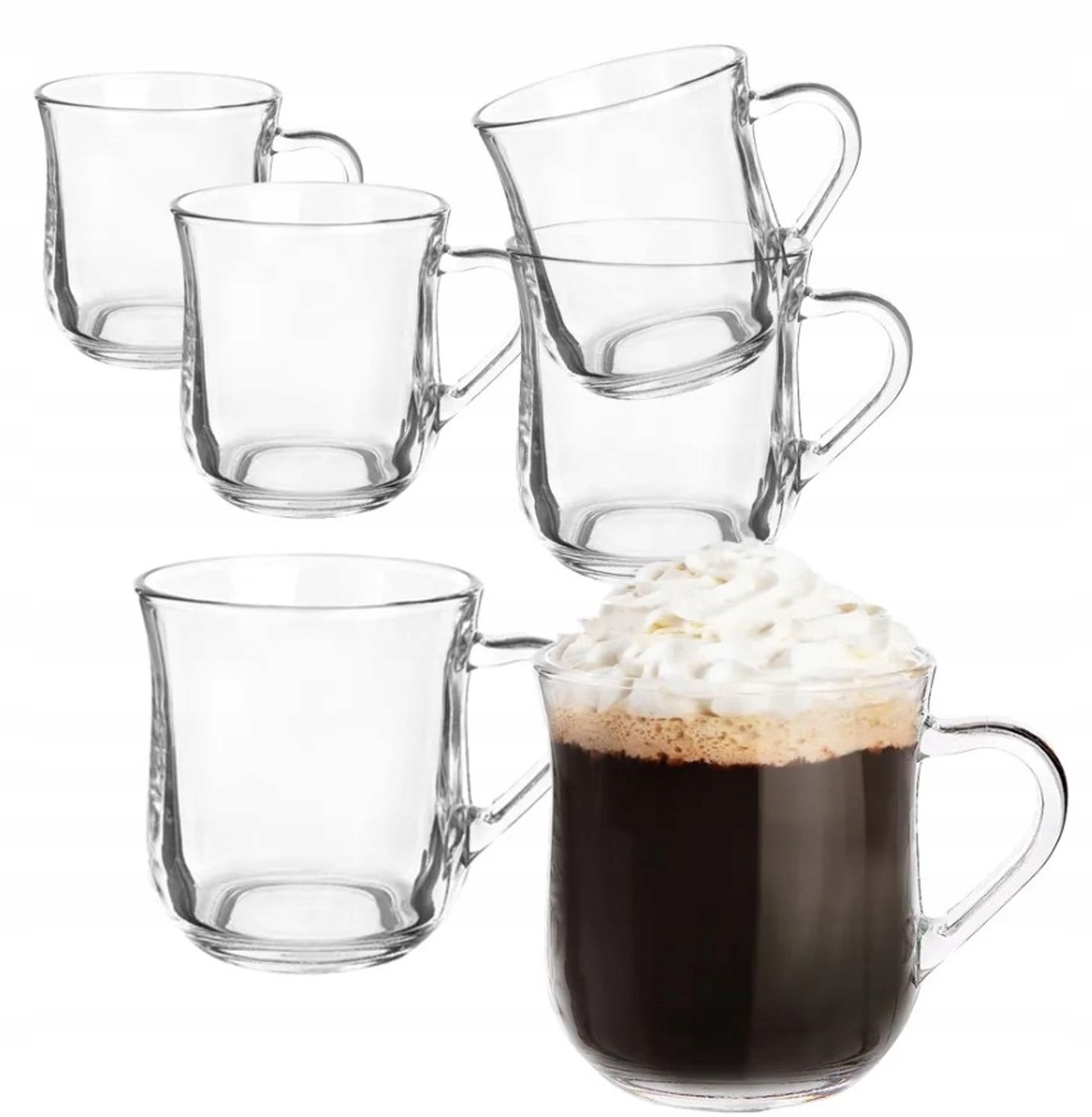 LUXITO SLIM Glazen 320ml - Set van 6 - Koffie & Thee