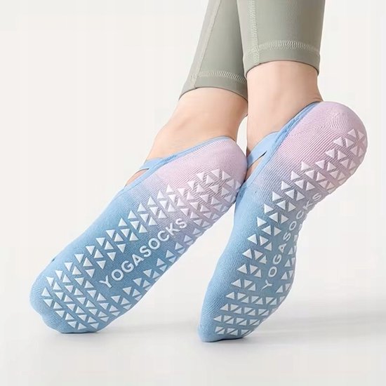 Dames Antislip Sokken Yoga Pilates Fitness 6 Paar — afbeelding 5