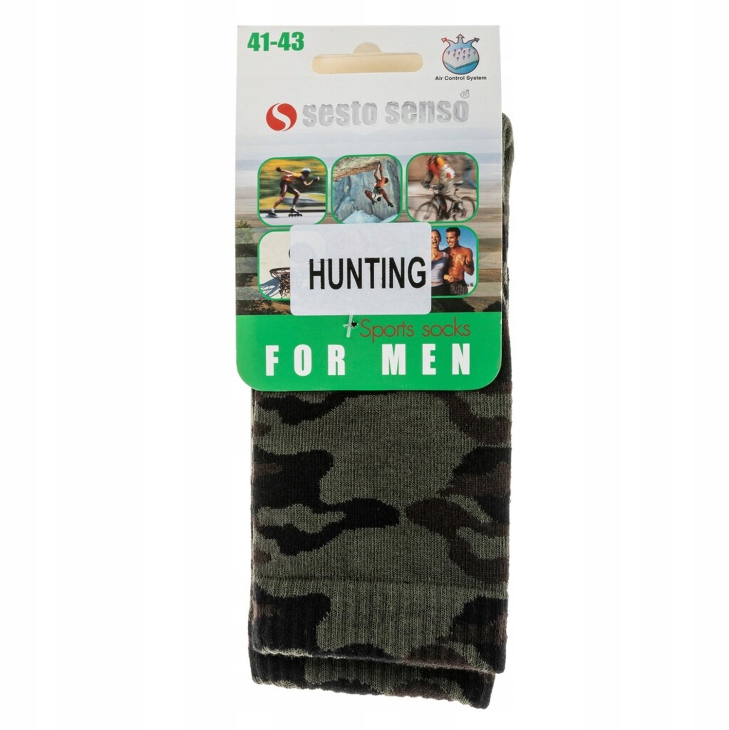 Sesto Senso Hunting Sokken Lange Sportsokken Creme