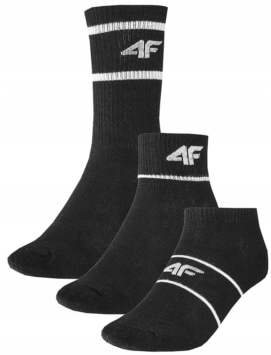 4F Katoenen Sokken Set 6 Paar Diverse Lengtes Multicolor