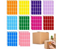 Kleurrijke Verhuislabels 400 Stuks 40x19mm, Sterk Hechtend Papier voor Dozen en Verpakking