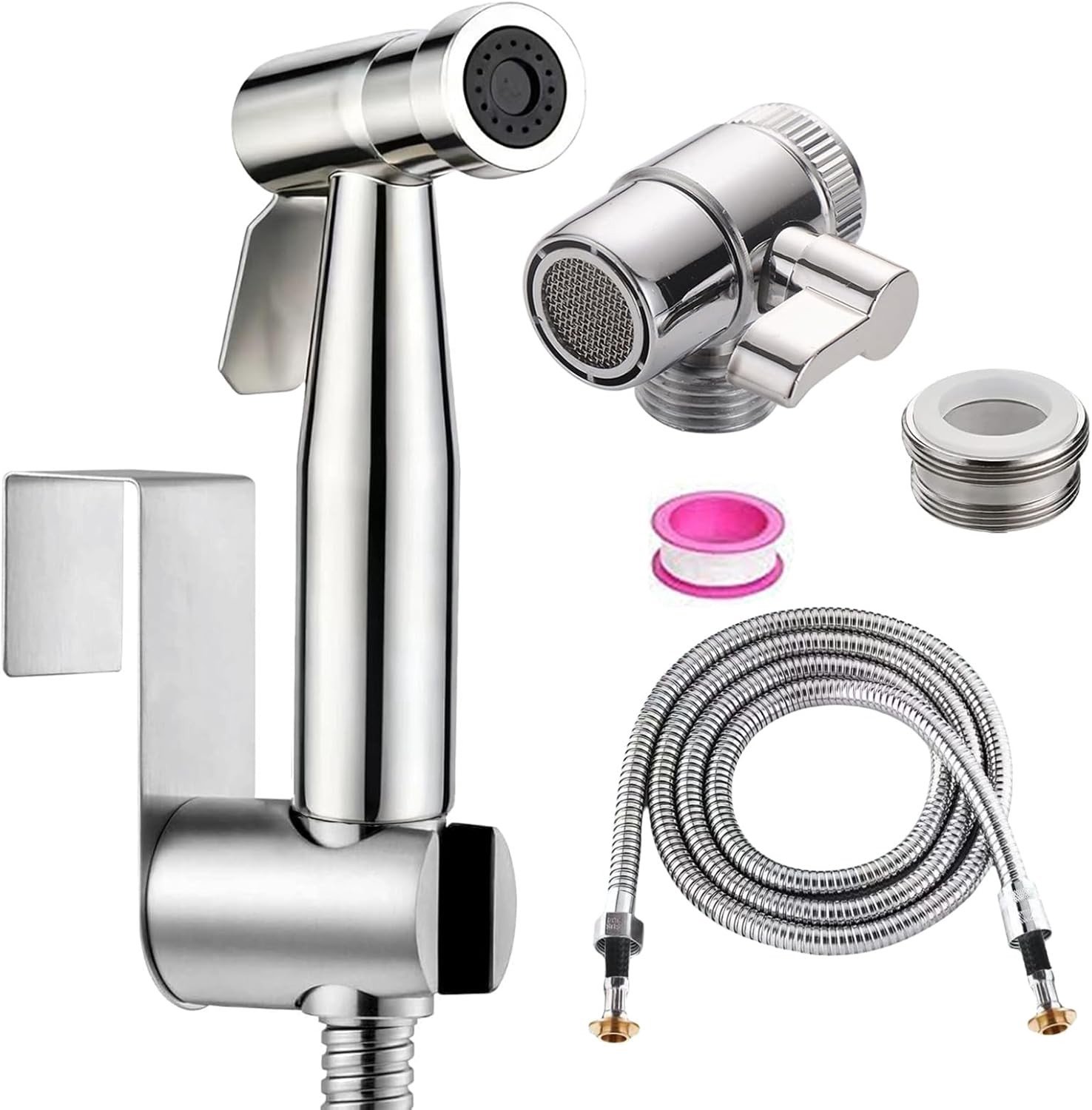 Hygienische Bidet Handdouche Set voor Toilet met Afsluitklep en Spraykop voor Intieme Hygiëne en Comfort