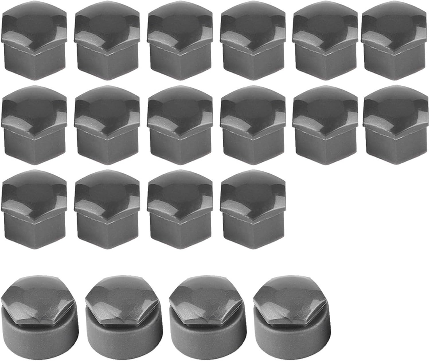 17mm Wielmoerkappen met Clips voor Audi - 20 Stuks, Bescherming en Stijl voor Velgen