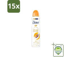 15 x Dove – Deodorant Spray – Passion Fruit – 250 ml - Grootverpakking - Vaatwasstrips - Passievrucht Deodorant - Frisse Geur - Oksel Verzorging - Transpiratiegeur - Mild Voor Huid