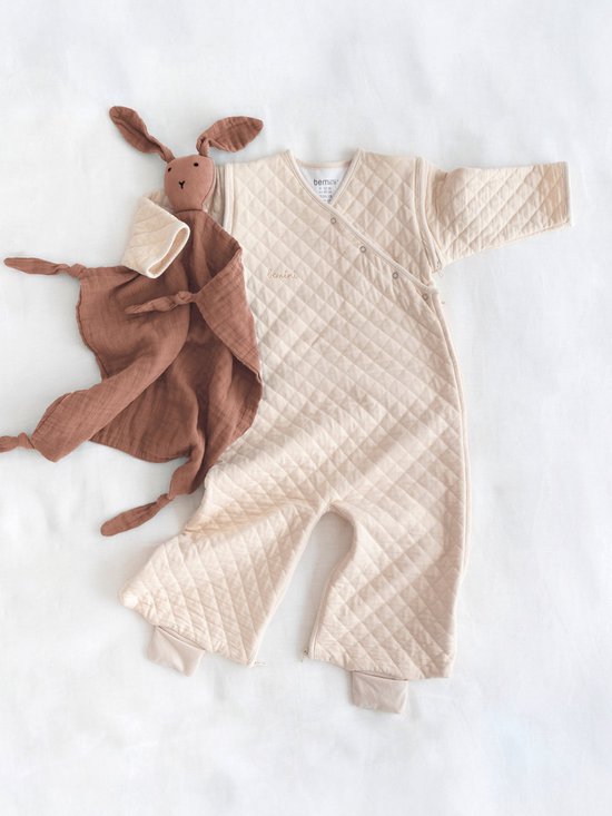 BEMINI Babyslaapzak - MAGIC BAG 4-12m - TOG 1.5 - Gewatteerd comfort - Linnen — afbeelding 4